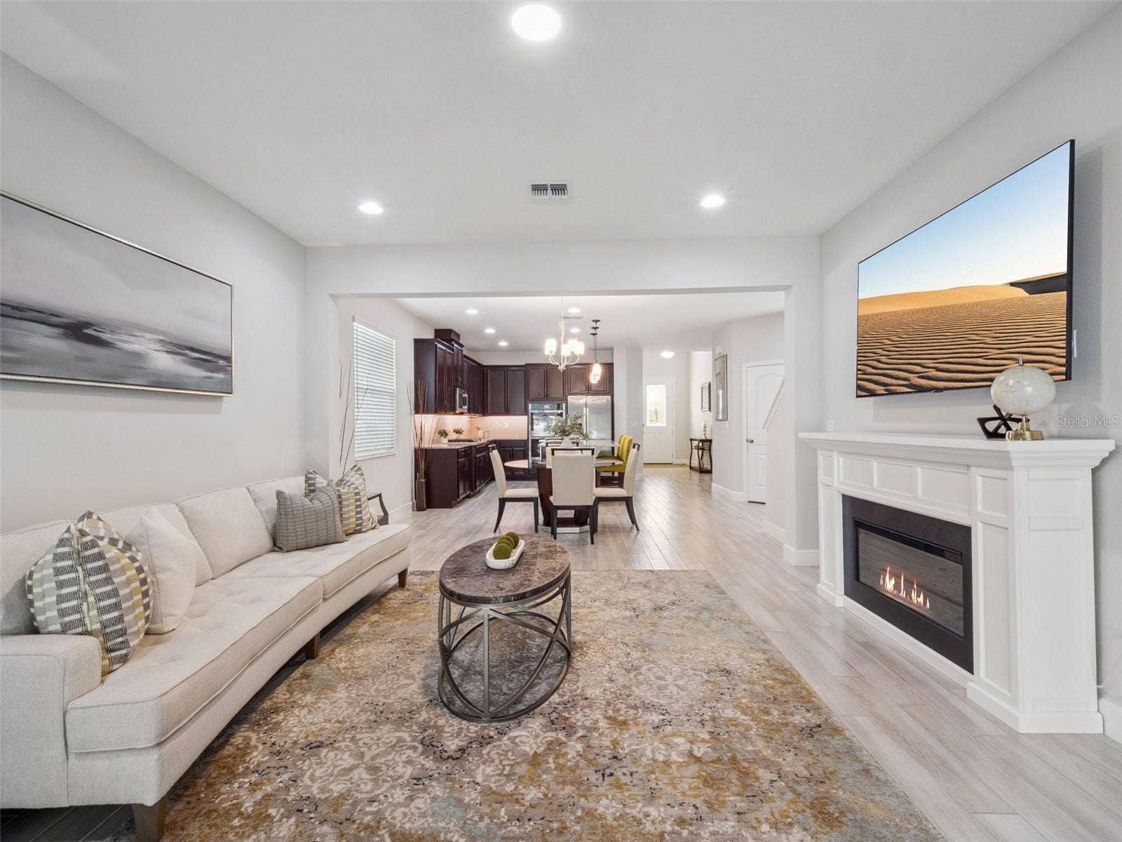 14345 WABASSO LOOP, Winter Garden, FL 34787 Living Room to Dining + Kitchen