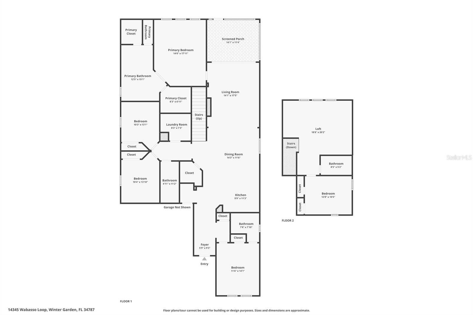 14345 WABASSO LOOP, Winter Garden, FL 34787 Floorplan