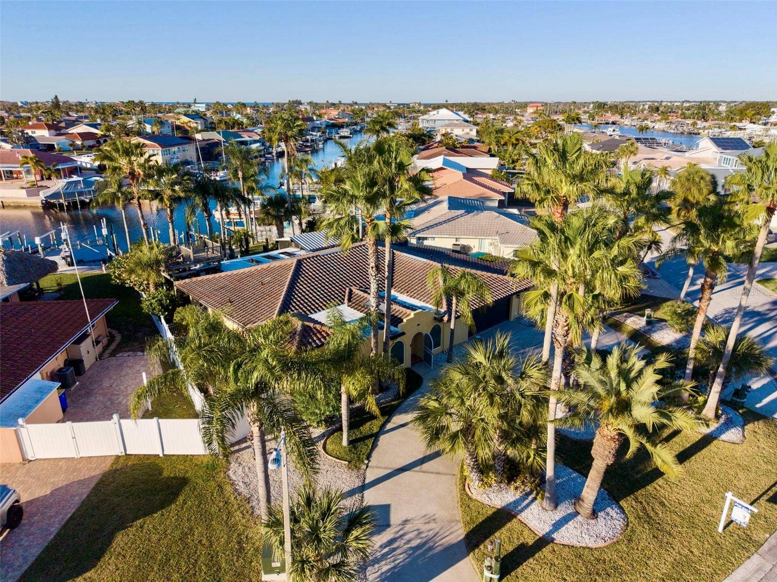 4951 GALLEON COURT, New Port Richey, FL 34652 Aerial Front Elevation