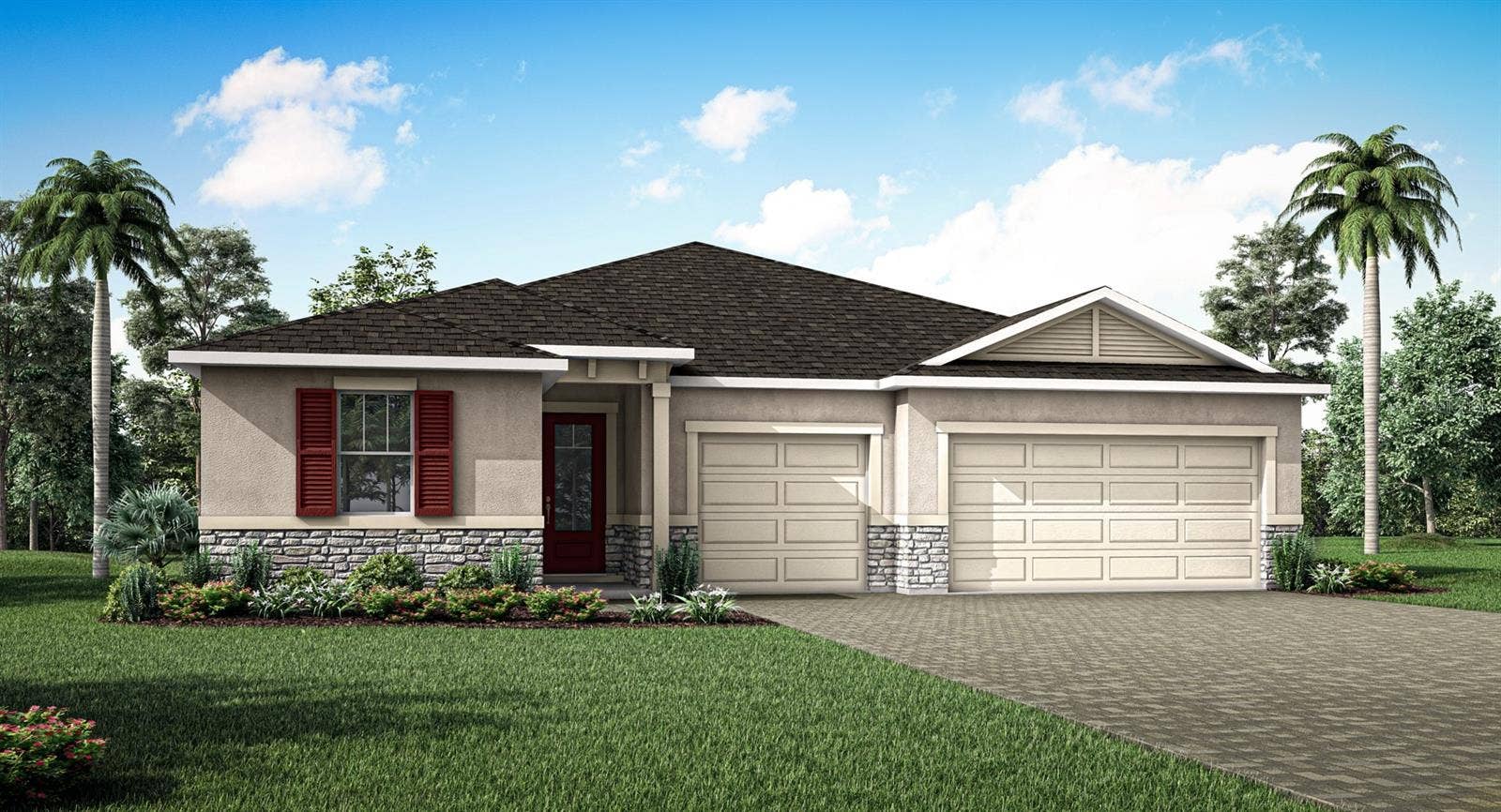 2822 SWEET ACACIA DRIVE, Clermont, FL 34711 Waterbrooke - Glacier Bay Floorplan - Coastal Elevation