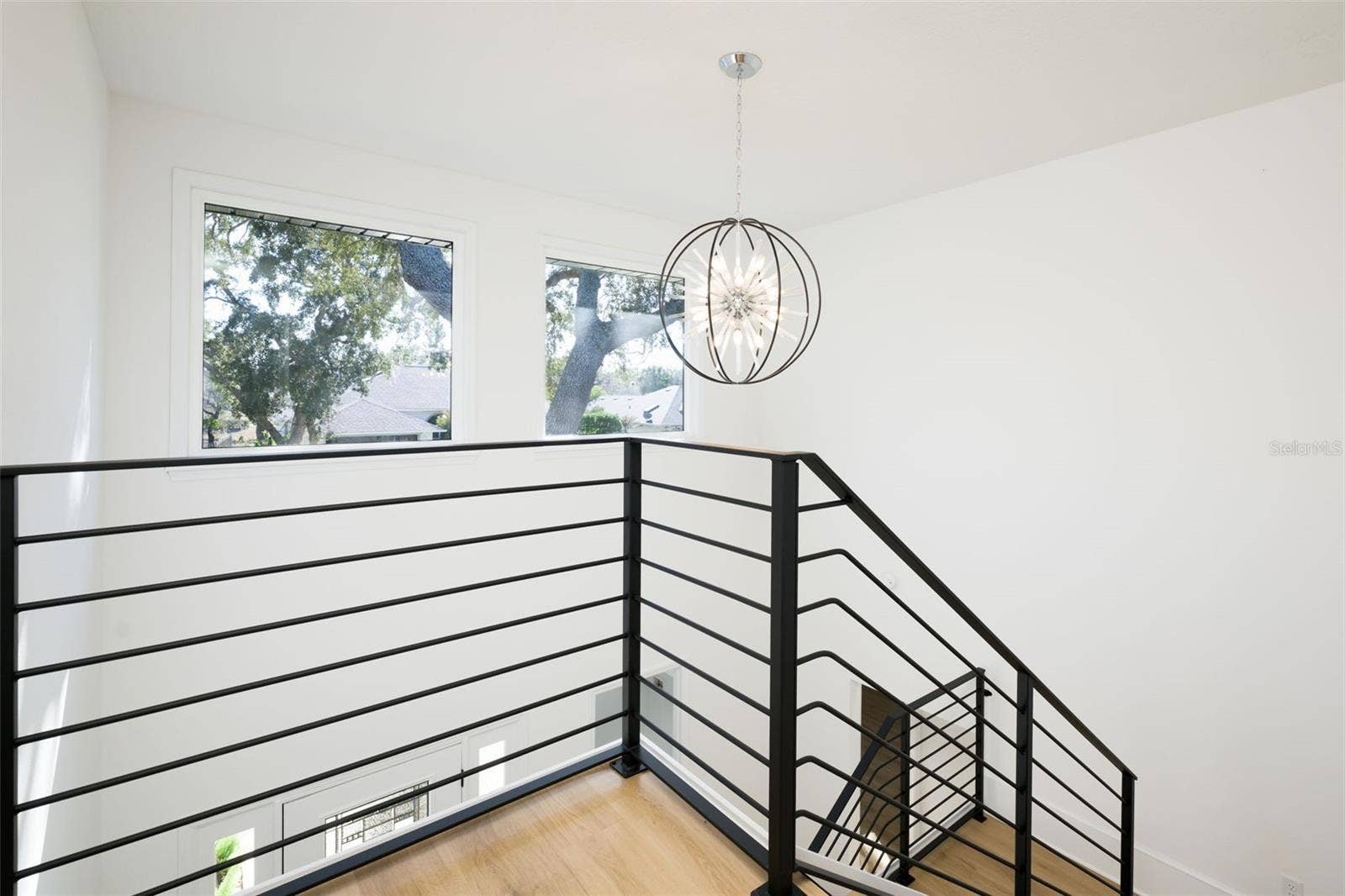 Stairs to the second level.