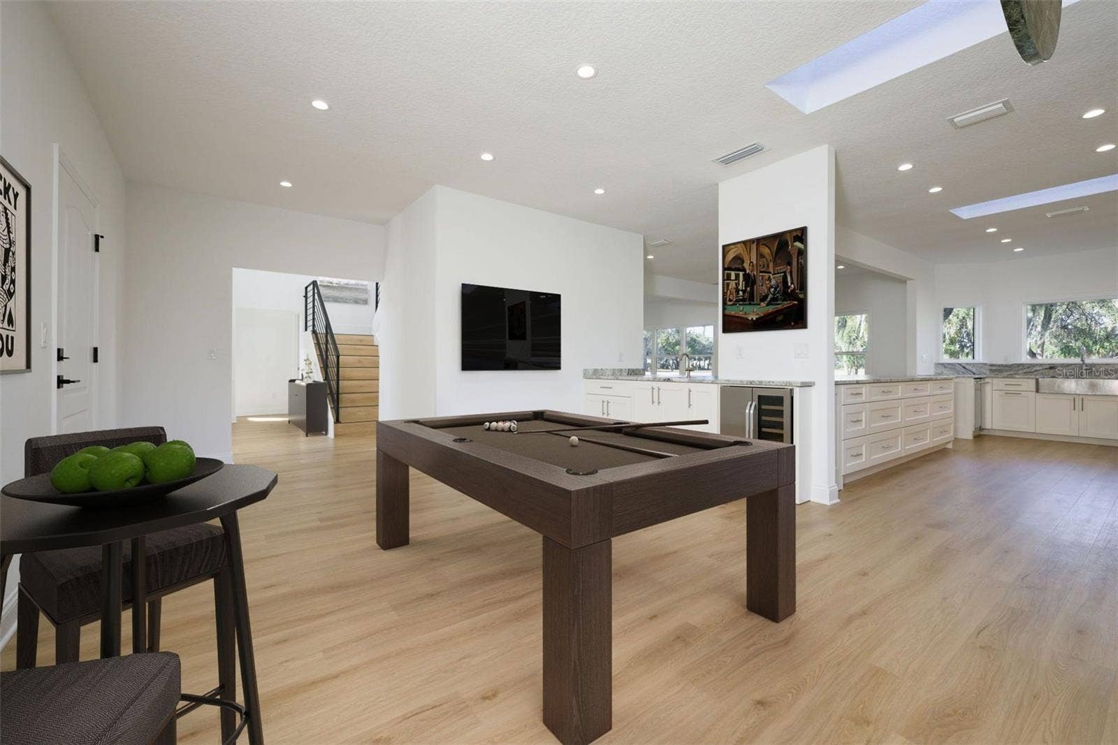Family Room used as game room.