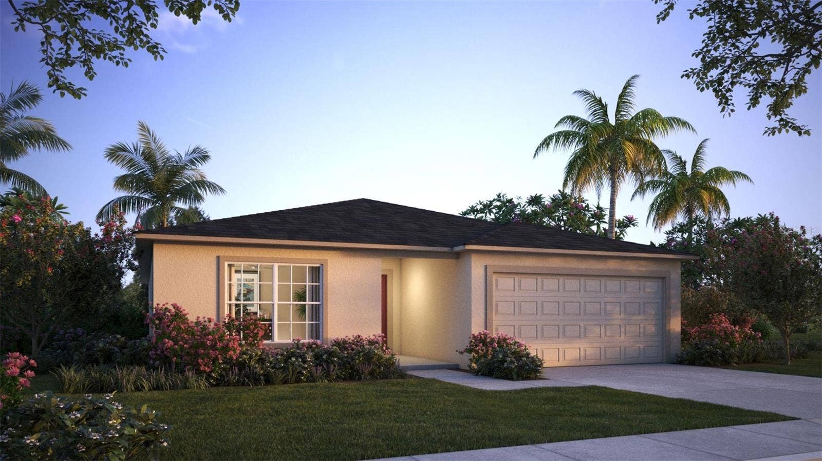 10072 N CONRAD POINT, Citrus Springs, FL 34434 Artist Rendering at Dusk