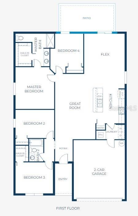 10072 N CONRAD POINT, Citrus Springs, FL 34434 Floor Plan