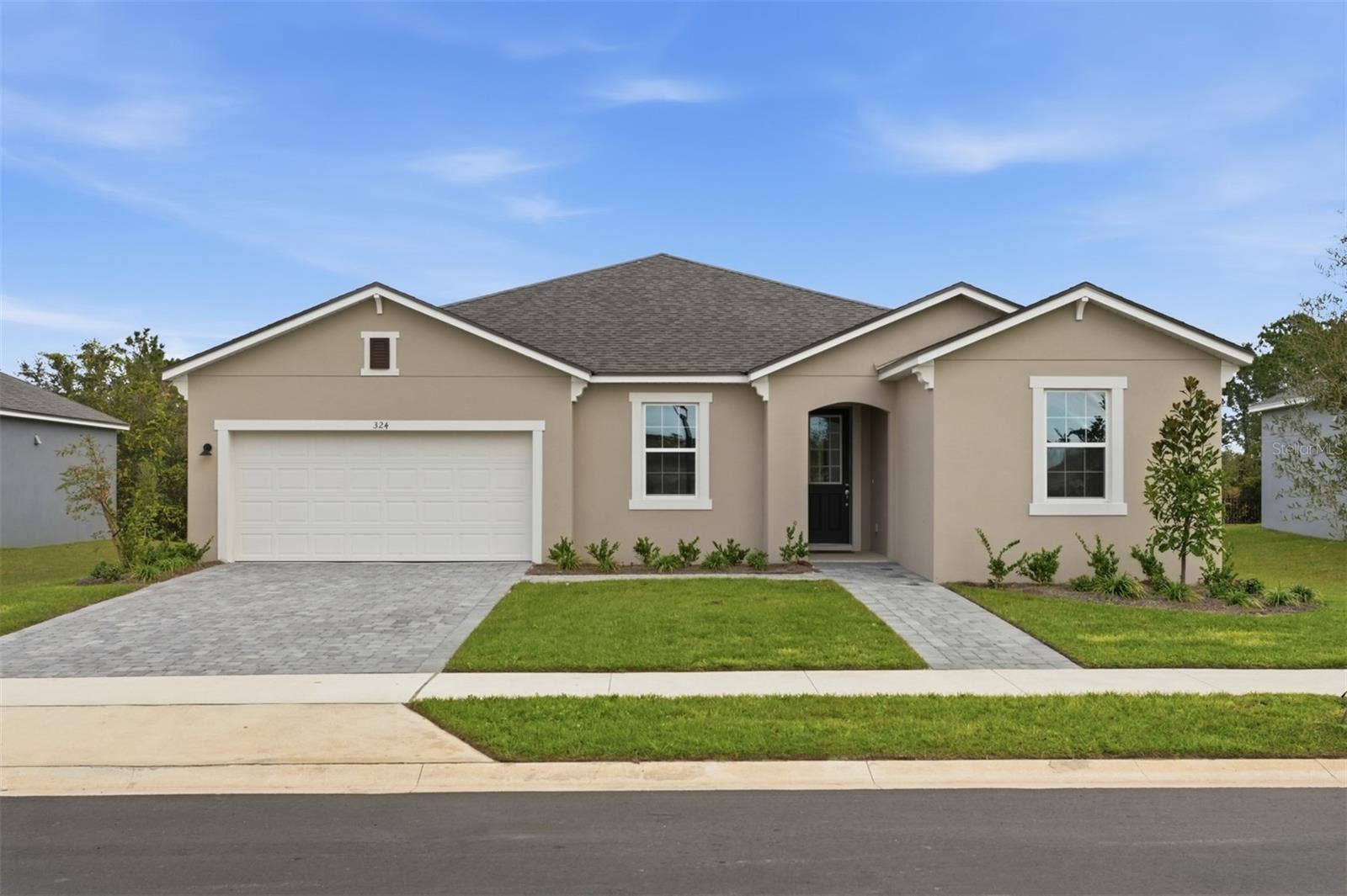 324 FREE RANGE DRIVE, Groveland, FL 34736 Rainwood Lot 48 Exterior - Big Bend Floorplan - West Indies Elevation