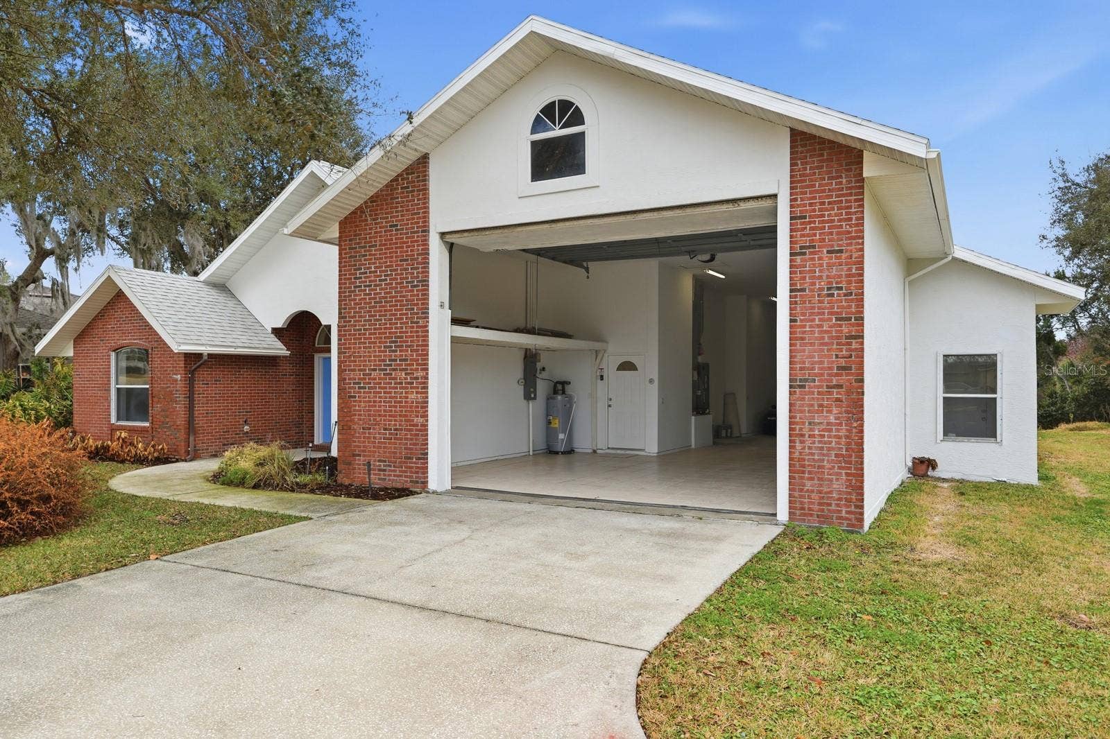 Garage open to almost 14 feet.