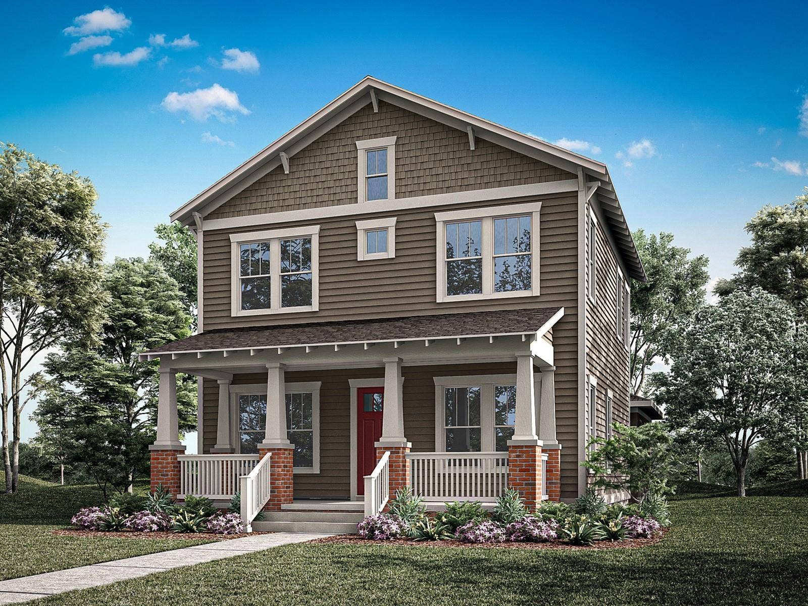 2541 CELEBRATION BOULEVARD, Celebration, FL 34747 Island Village - Hatteras Floorplan - Craftsman Elevation - Architect's Rendering