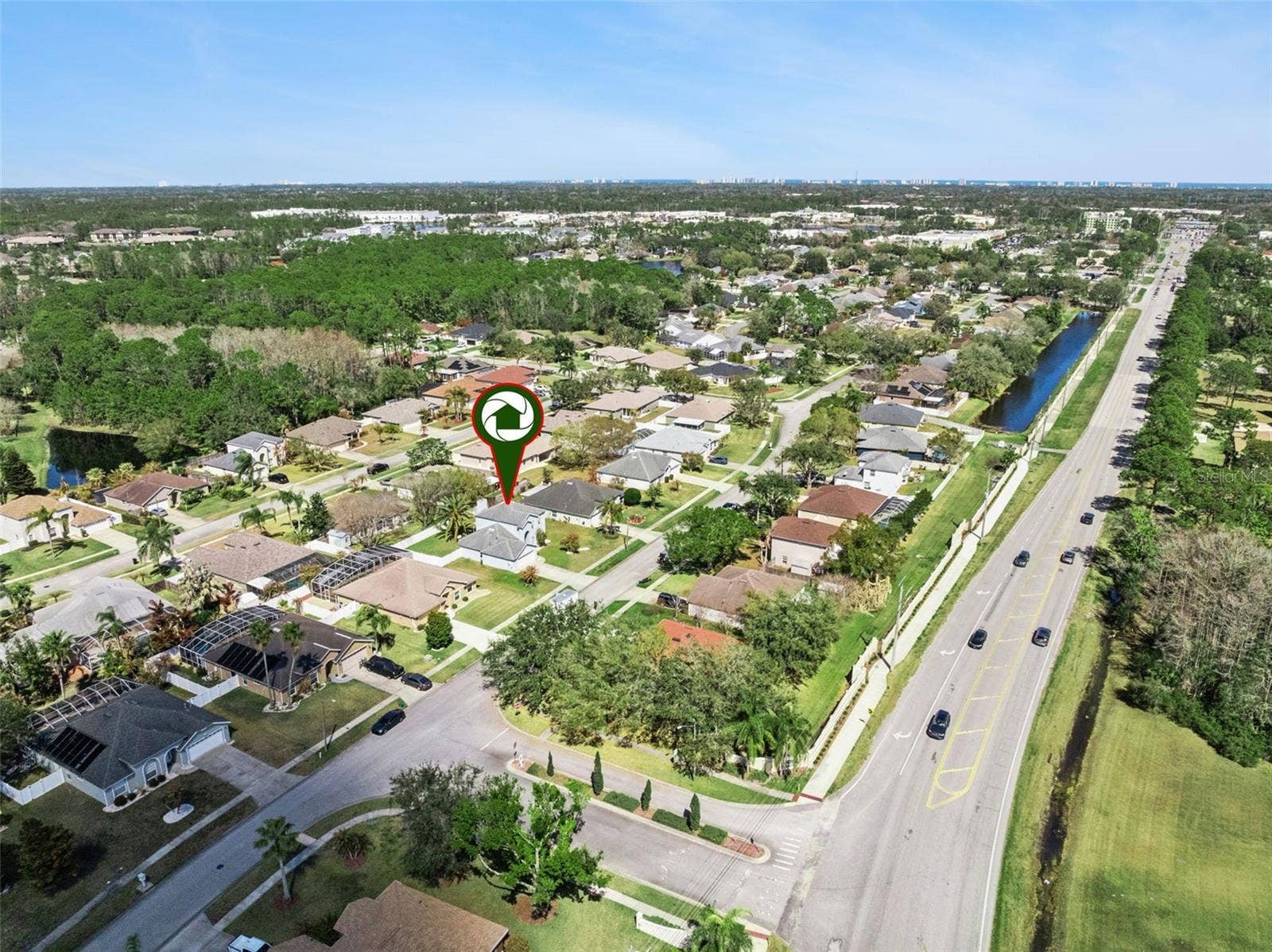 Property Overview with I95 and shopping in Back