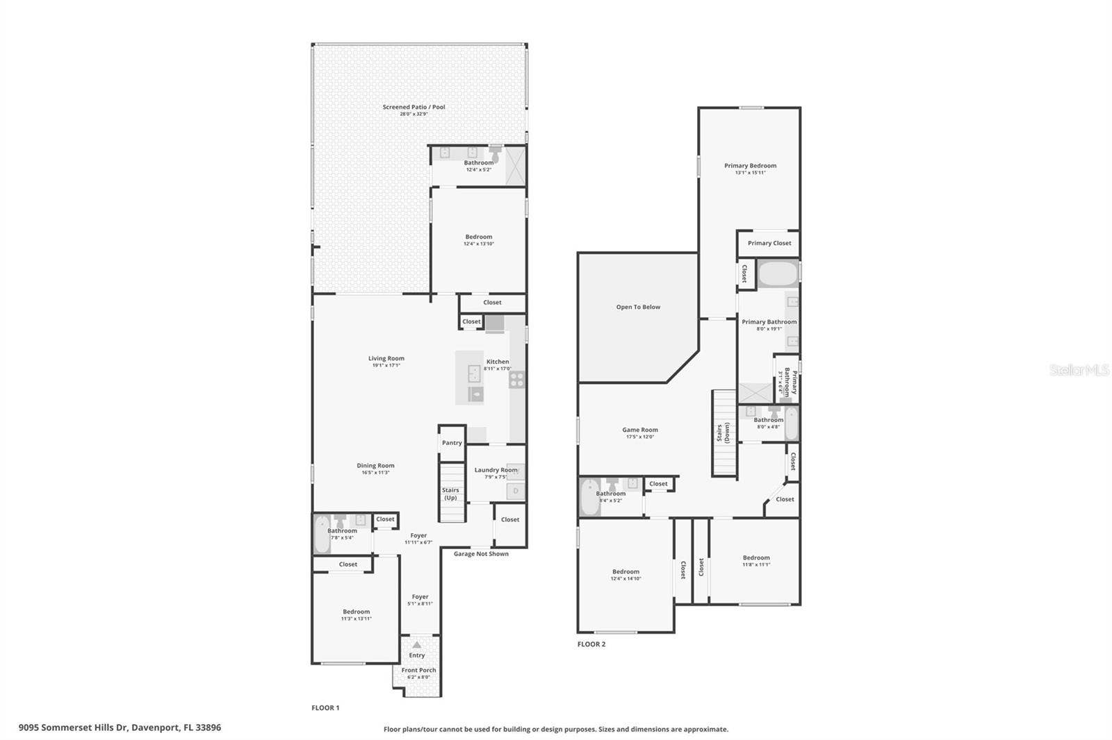 9095 SOMMERSET HILLS DRIVE, Davenport, FL 33896 9095 Sommerset Floorplan Combined
