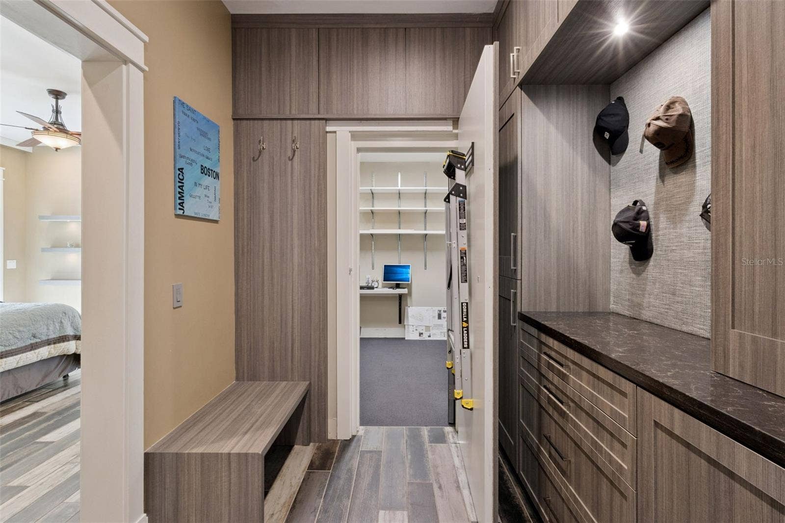 15503 TROTTING HORSE LANE, Tavares, FL 32778 Master Bedroom custom closet with entrance to Safe Room