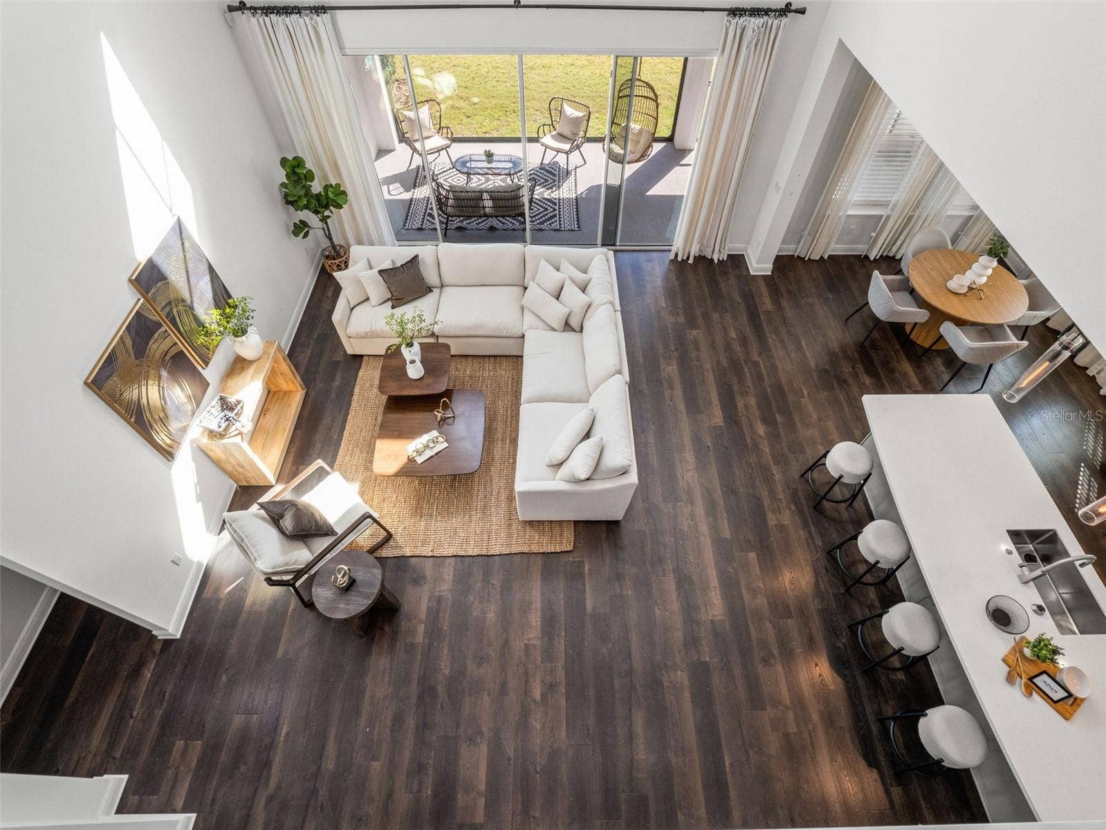 View of family room