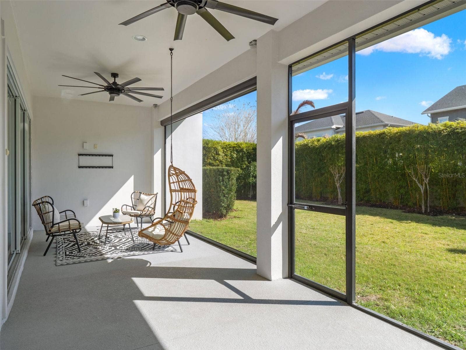 Screened lanai