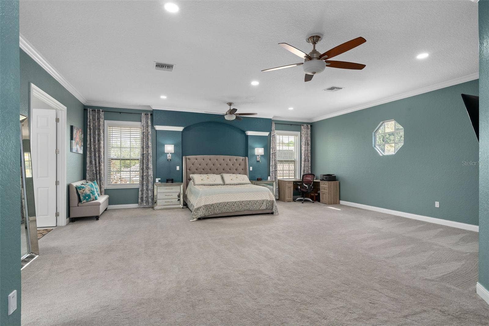 9057 BALMORAL MEWS SQUARE, Windermere, FL 34786 Upstairs Primary Bedroom is massive. easily can make your own personal retreat as well.