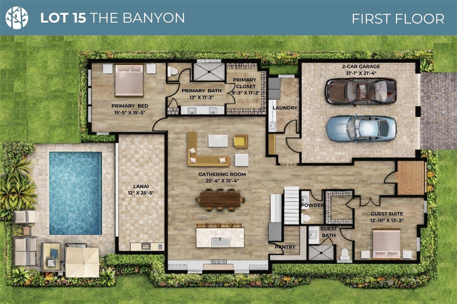 914 ENCLAVE PLACE, Winter Park, FL 32792 First Floor Plan