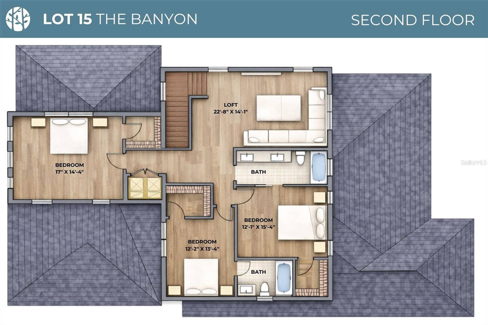 914 ENCLAVE PLACE, Winter Park, FL 32792 Second Floor Plan