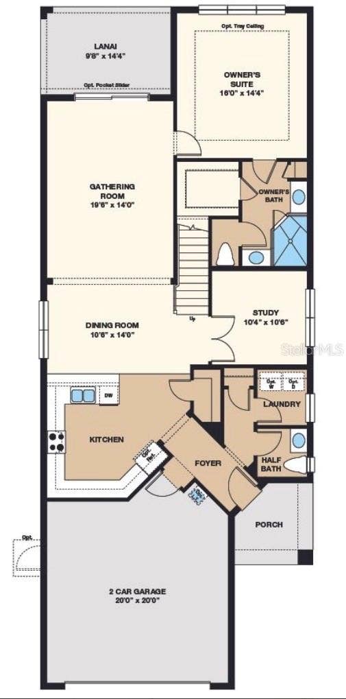 1131 WILDMEADOW RUN, Winter Park, FL 32792 downstairs floor plan