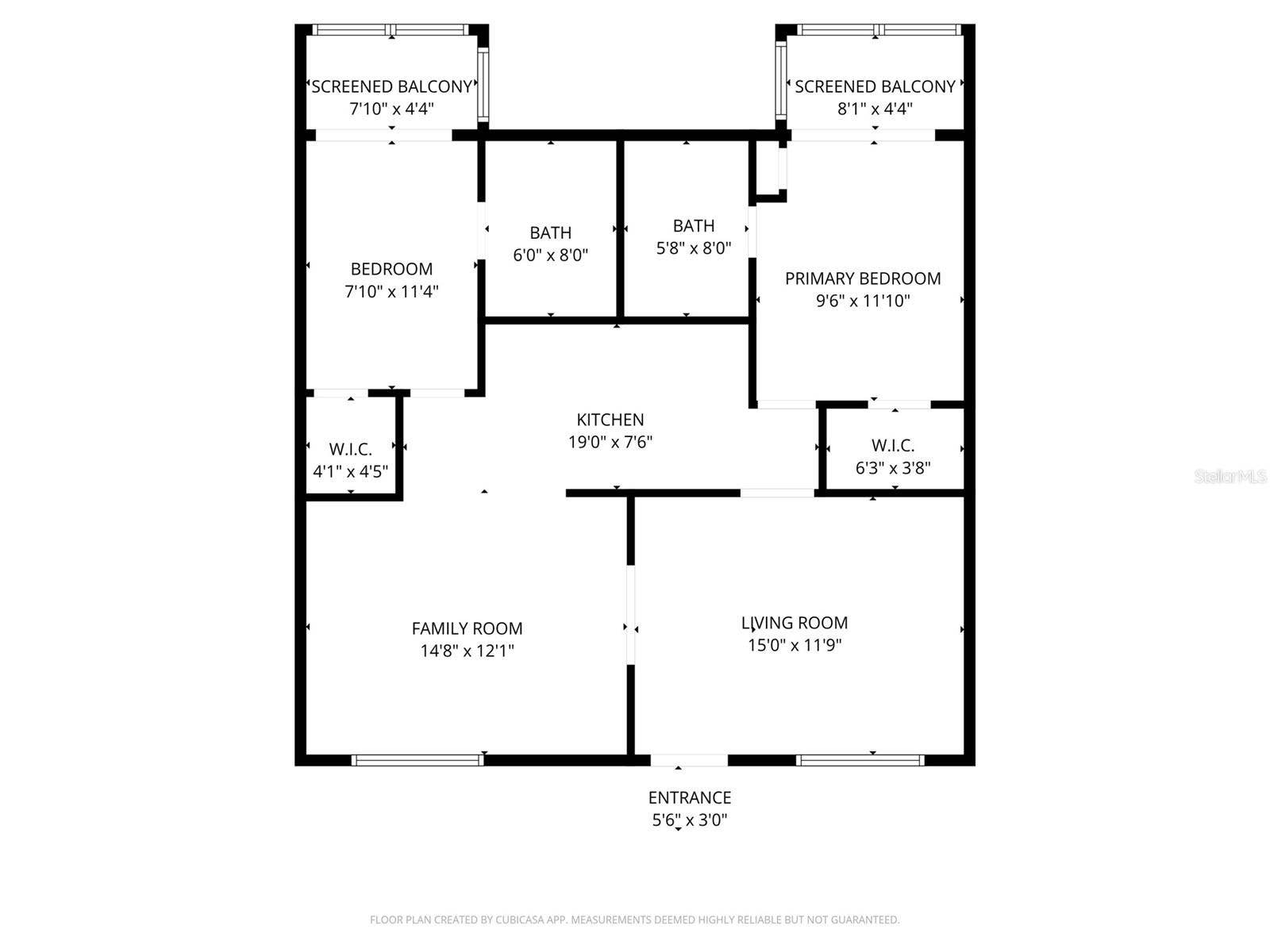 145 OYSTER BAY CIRCLE, #240, Altamonte Springs, FL 32701 Floorplan with room measurements
