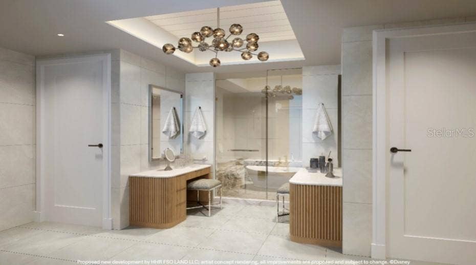 10160 AUTUMN MIST LANE, #800, Golden Oak, FL 32836 Artist Rendering. Primary Bath