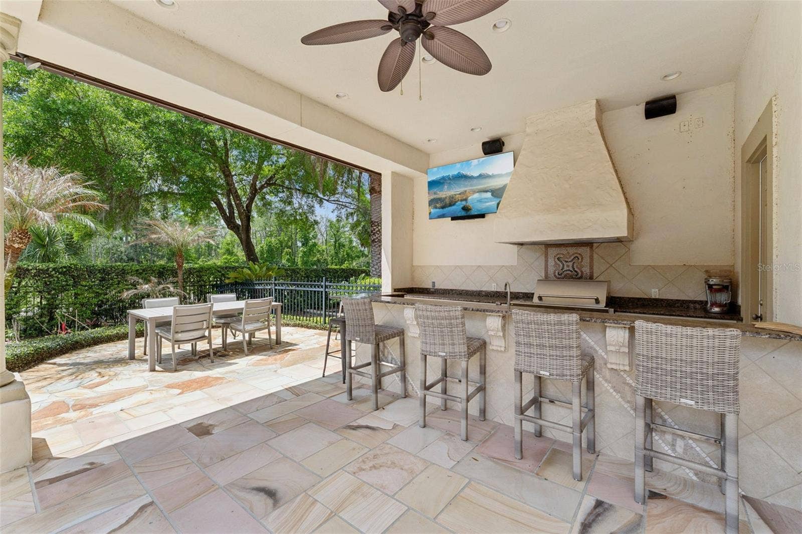3545 LEGACY HILLS COURT, Longwood, FL 32779 Pool Cabana with a summer kitchen