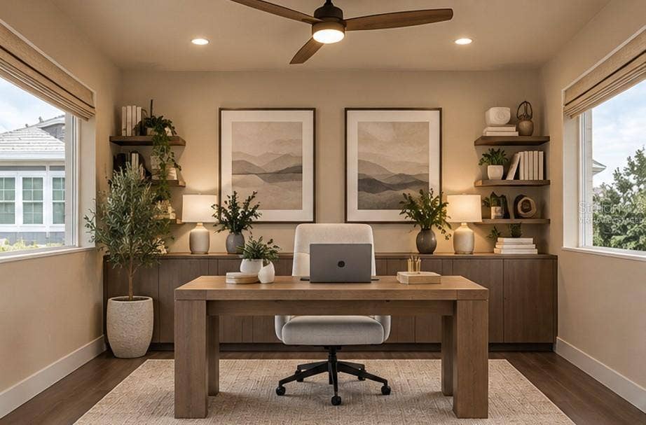 8153 BELLOW STREET, Orlando, FL 32827 Virtually staged With balcony converted to a home office