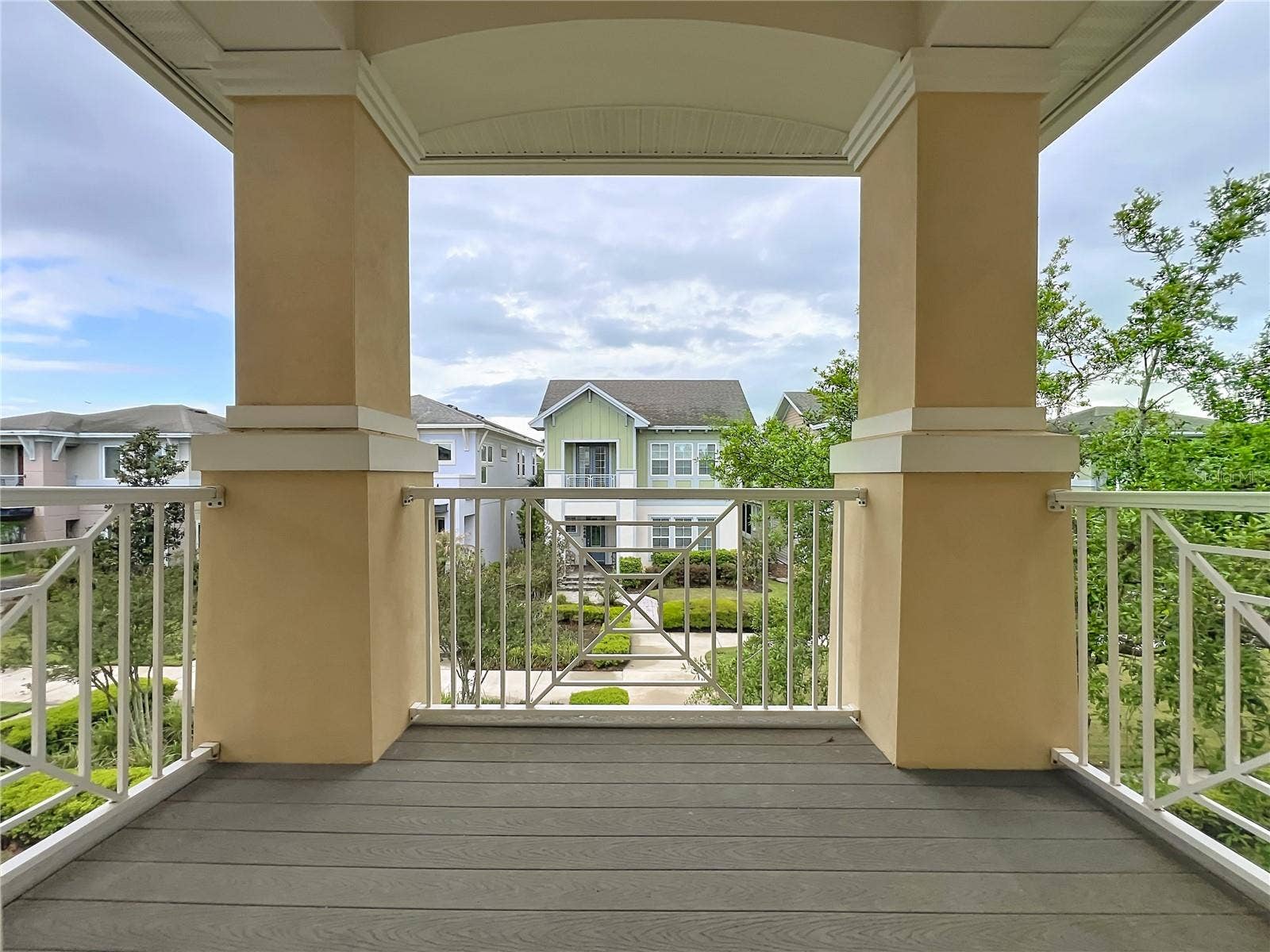 second floor balcony