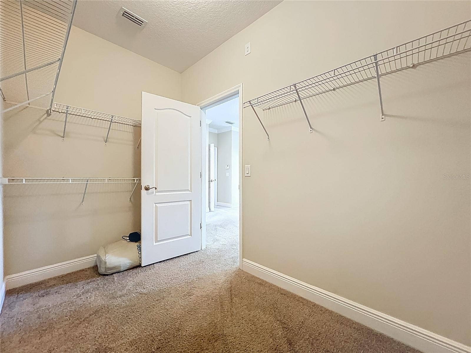 walk in master closet