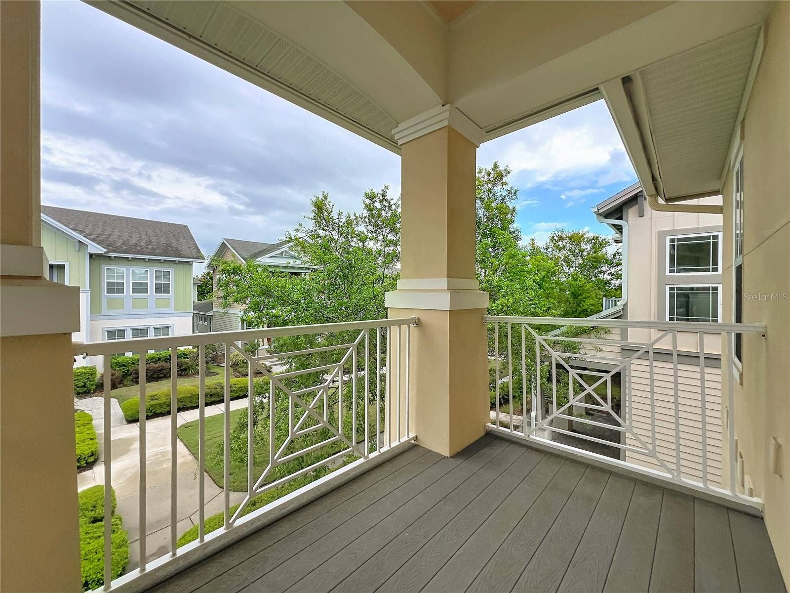 second floor balcony