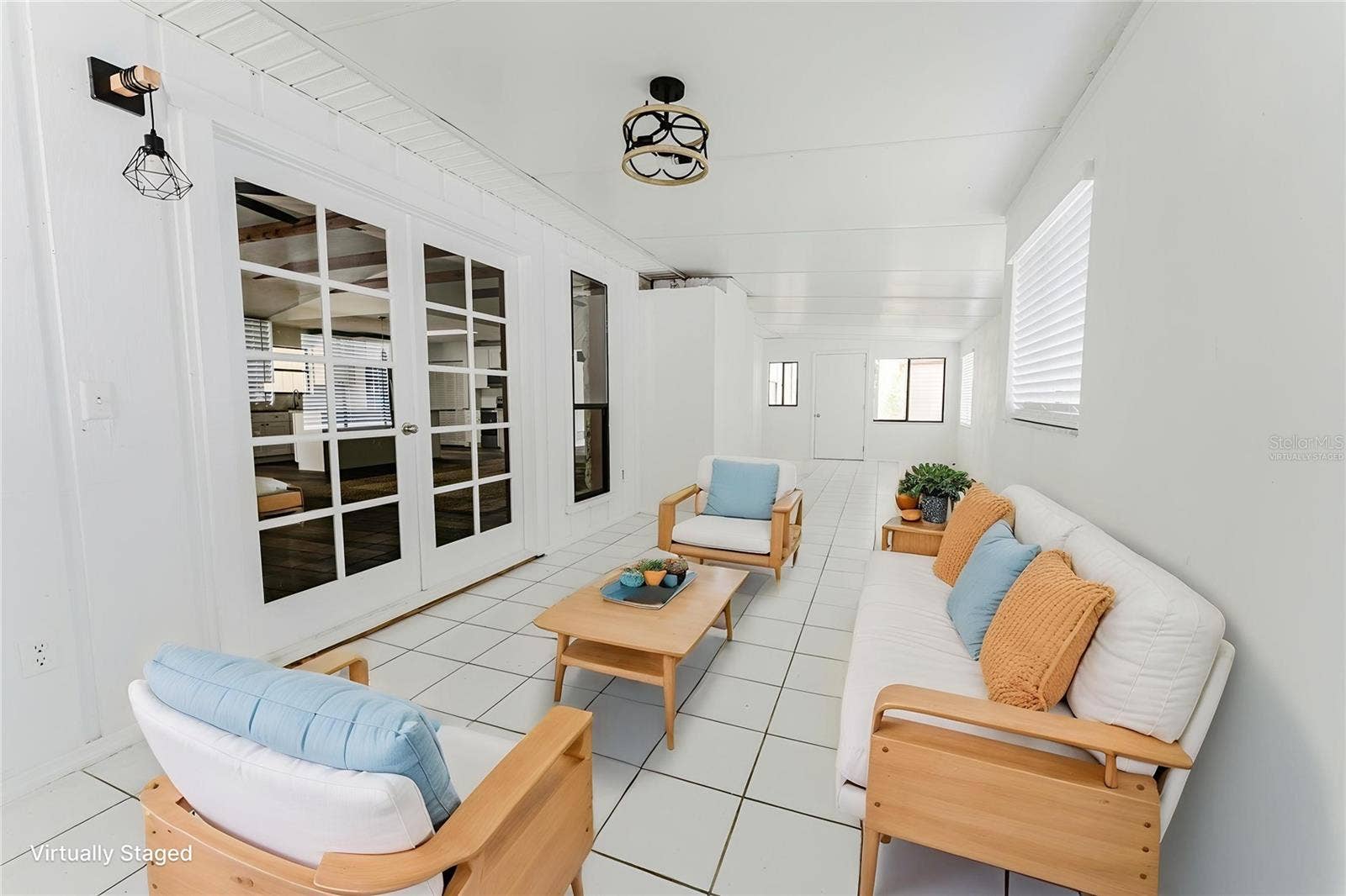 96 E BAYSHORE DRIVE, Port Orange, FL 32127 Virtually StagedBack Enclosed Porch