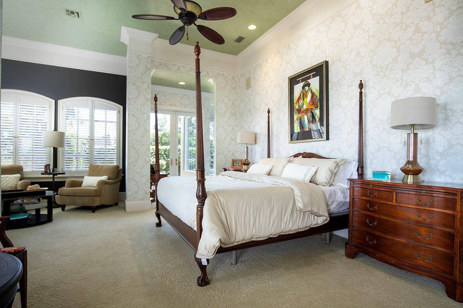1351 N CLASSIC COURT, Longwood, FL 32779 Regal Master bedroom DOWNSTAIRS, with sitting room space & ensuite bath SPA like retreat.