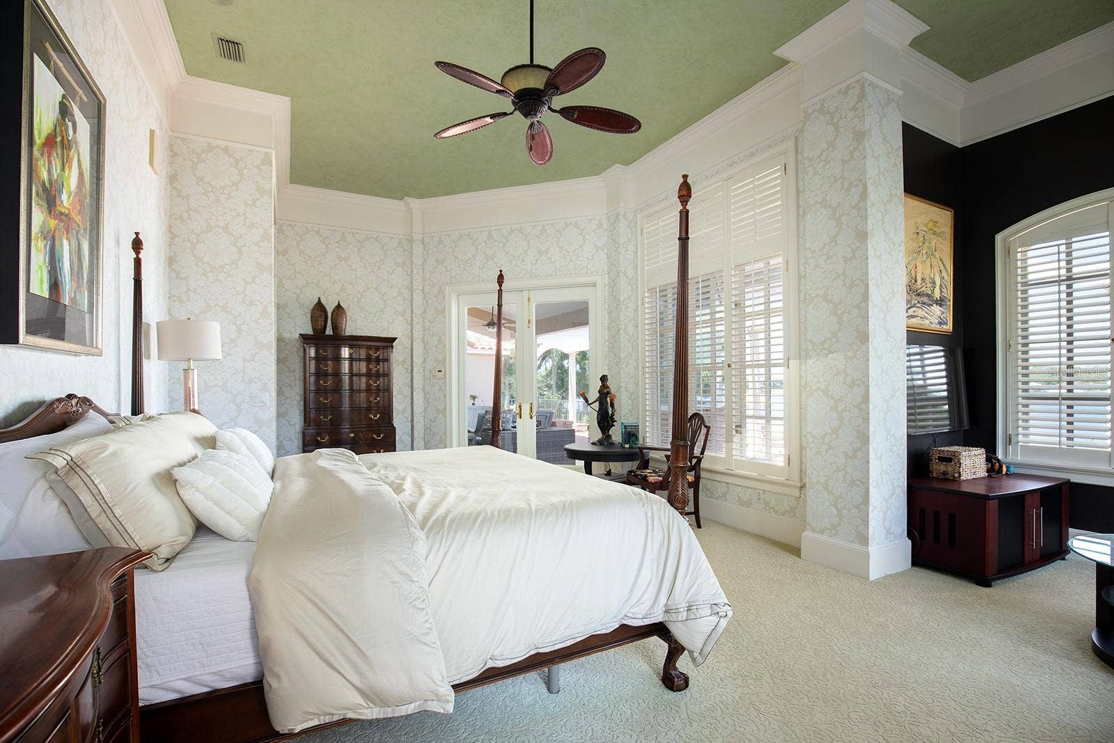 1351 N CLASSIC COURT, Longwood, FL 32779 Stunning pool and water views from your expansive master bedroom/ sitting room.