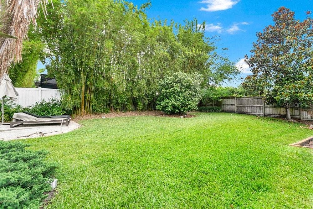 Freshly Landscaped back yard