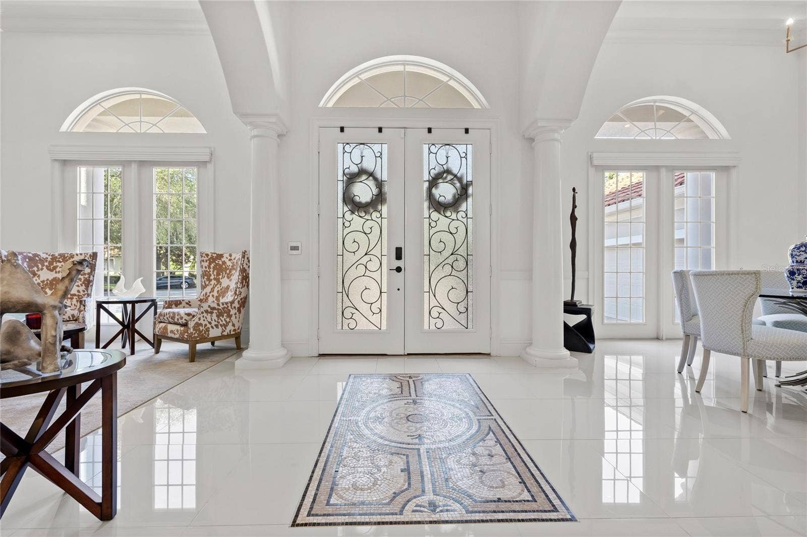 11051 HAWKSHEAD COURT, Windermere, FL 34786 Gorgeous double door entry with custom tile inlay