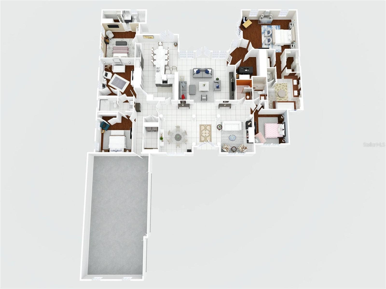 11051 HAWKSHEAD COURT, Windermere, FL 34786 Wonderful flow of home - split bedroom set up divides between 4 access points