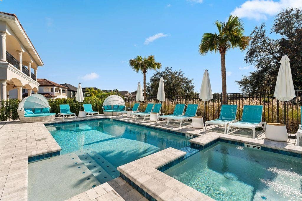 7442 GATHERING COURT, Kissimmee, FL 34747 Pool and Spa View