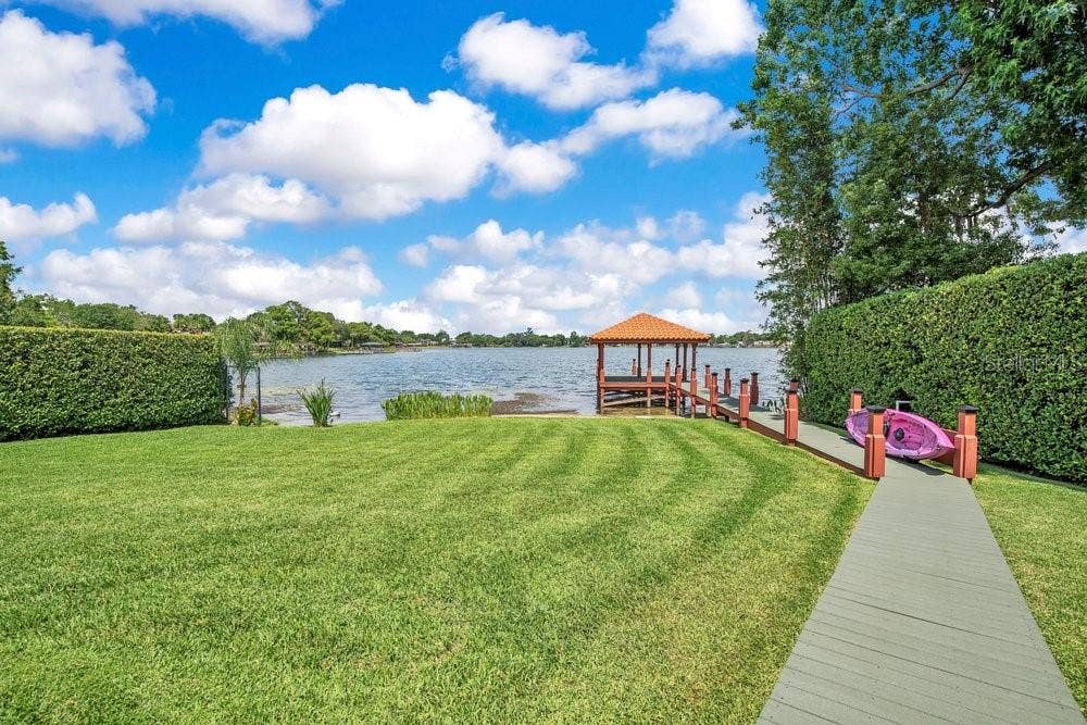 3108 TROY DRIVE, Orlando, FL 32806 Lake View with Dock