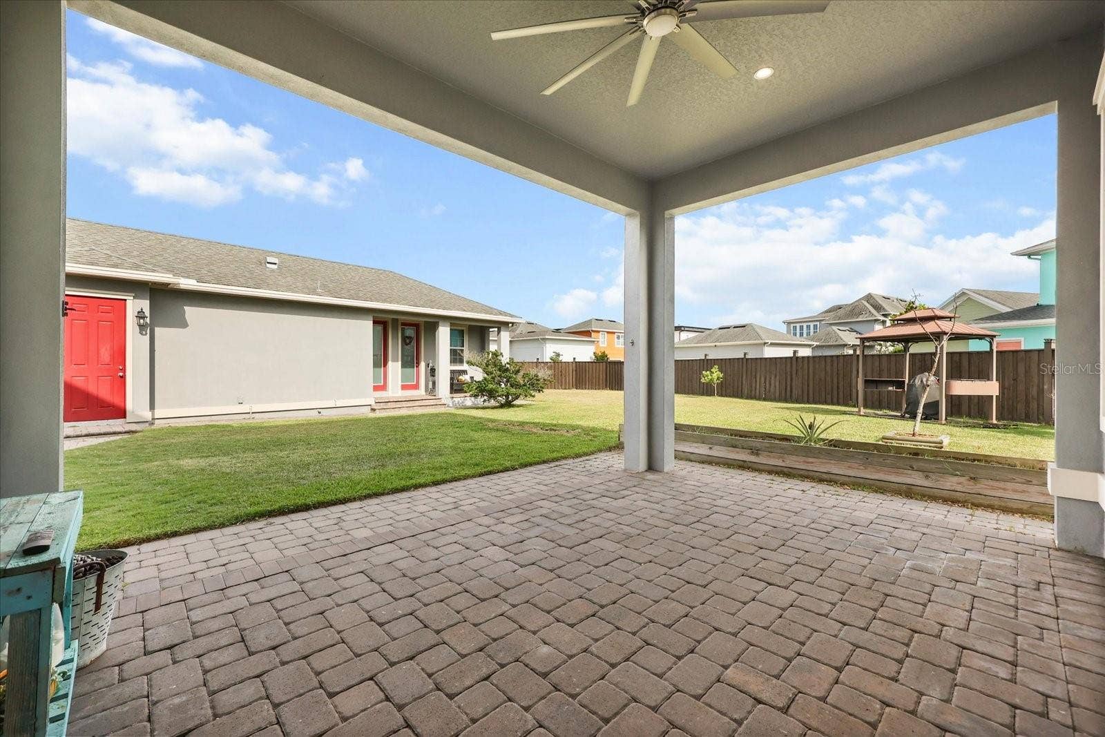 13358 BEEBE ALLEY, Orlando, FL 32827 Lanai looking at garage/guest house
