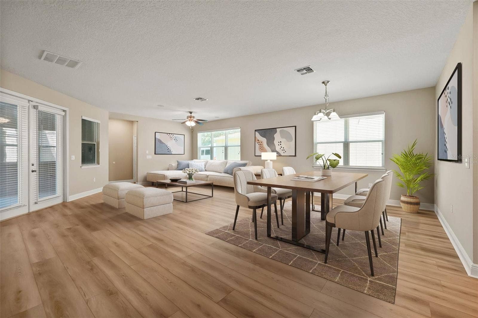 7922 WINTER WREN STREET, Winter Garden, FL 34787 virtually staged living room