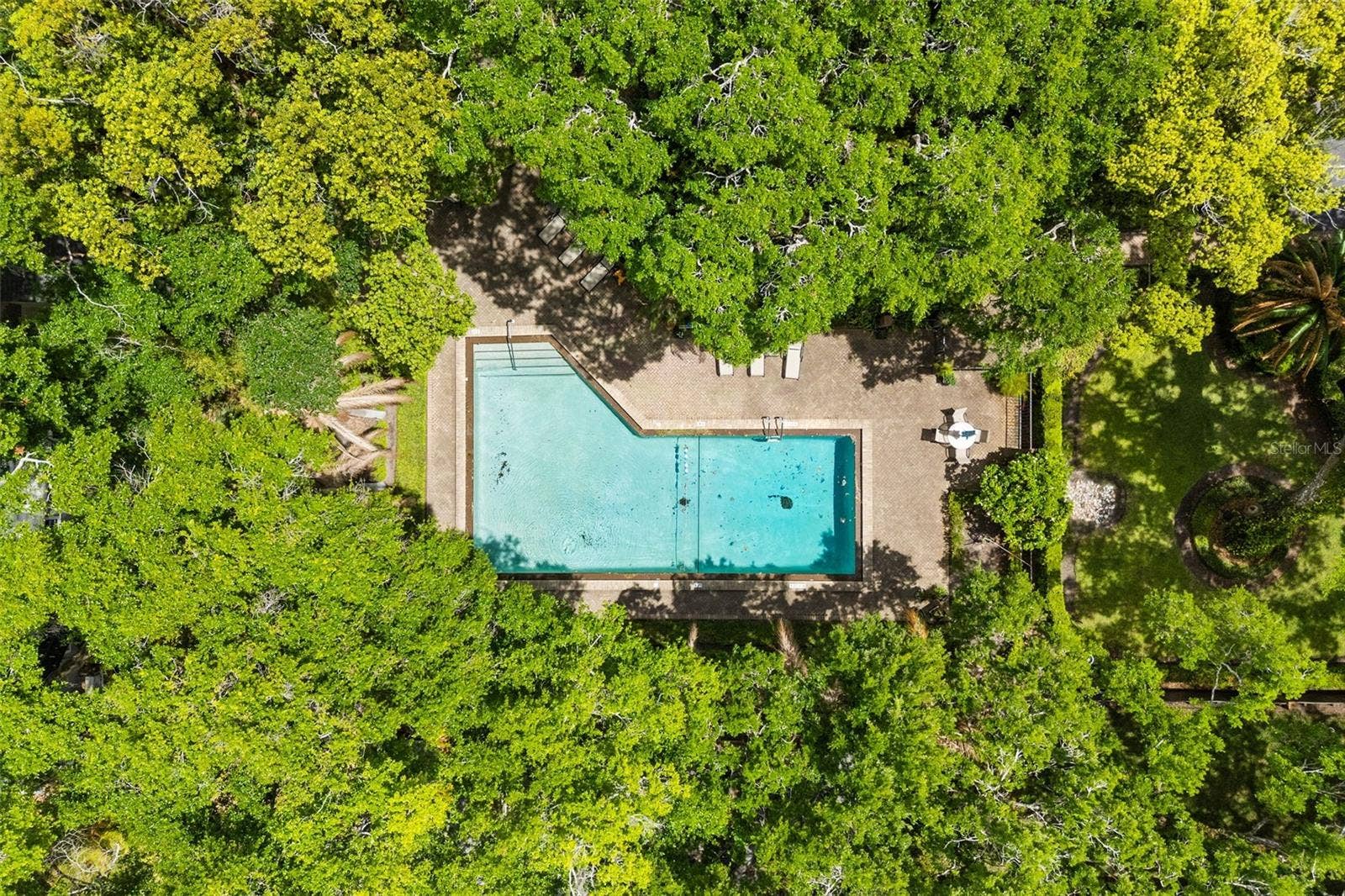 548 S OSCEOLA AVENUE, Orlando, FL 32801 resort style pool aerial view