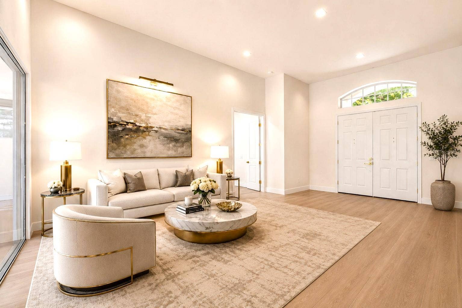 9548 CROWN PRINCE LANE, Windermere, FL 34786 Living Room Virtually Staged