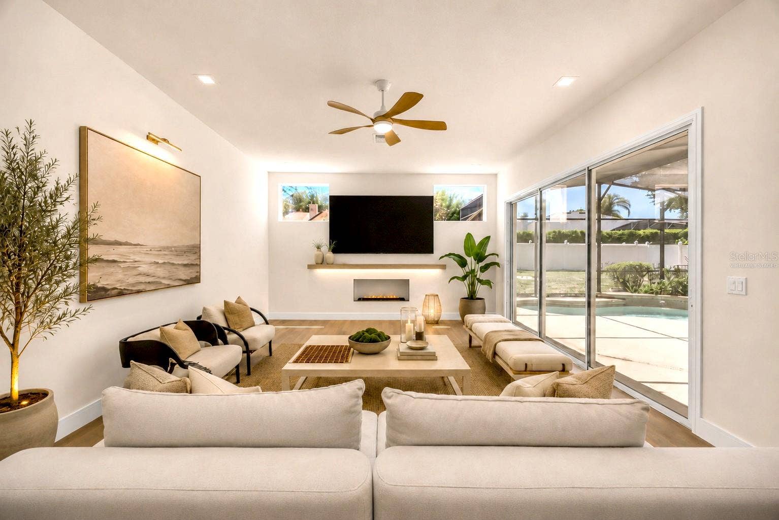 9548 CROWN PRINCE LANE, Windermere, FL 34786 Family Room Virtually Staged