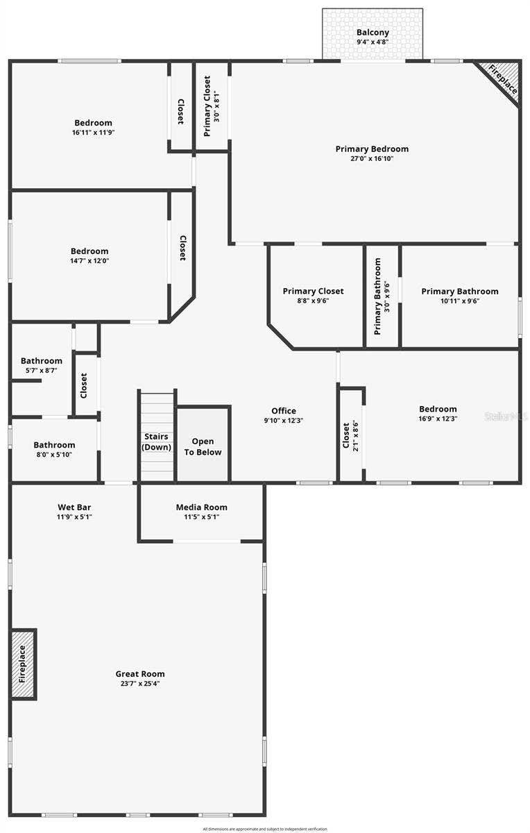 279 ZACHARY WADE STREET, Winter Garden, FL 34787 Flr plan with approx room measurements and flr plan
