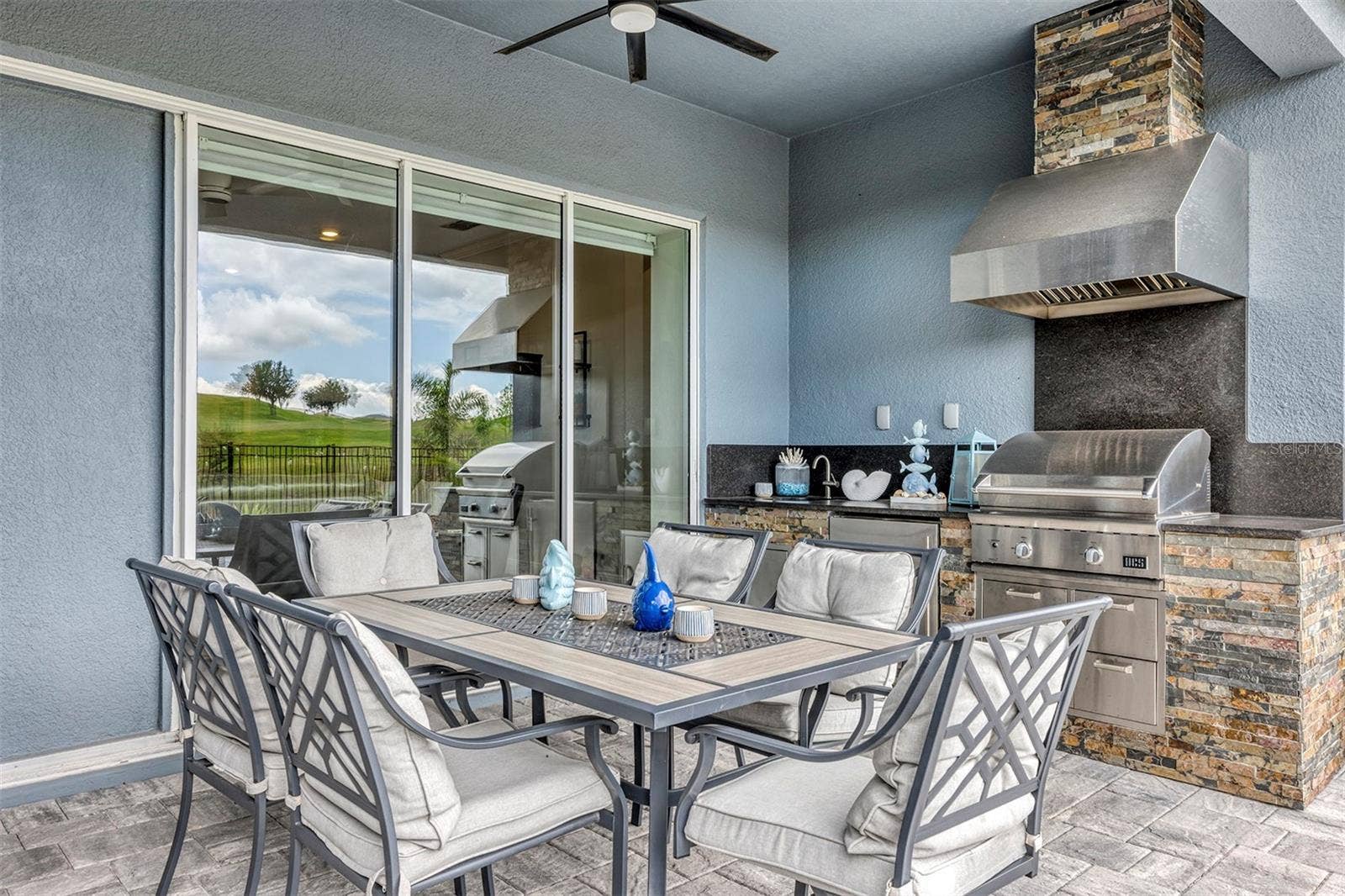 16136 VOLTERRA POINT, Bella Collina, FL 34756 Downstairs covered porch