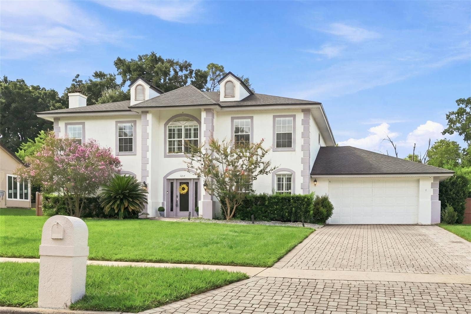 1349 VALLEY PINE CIRCLE, Apopka, FL 32712 Expanded Paver Driveway leading to 2+ car garage
