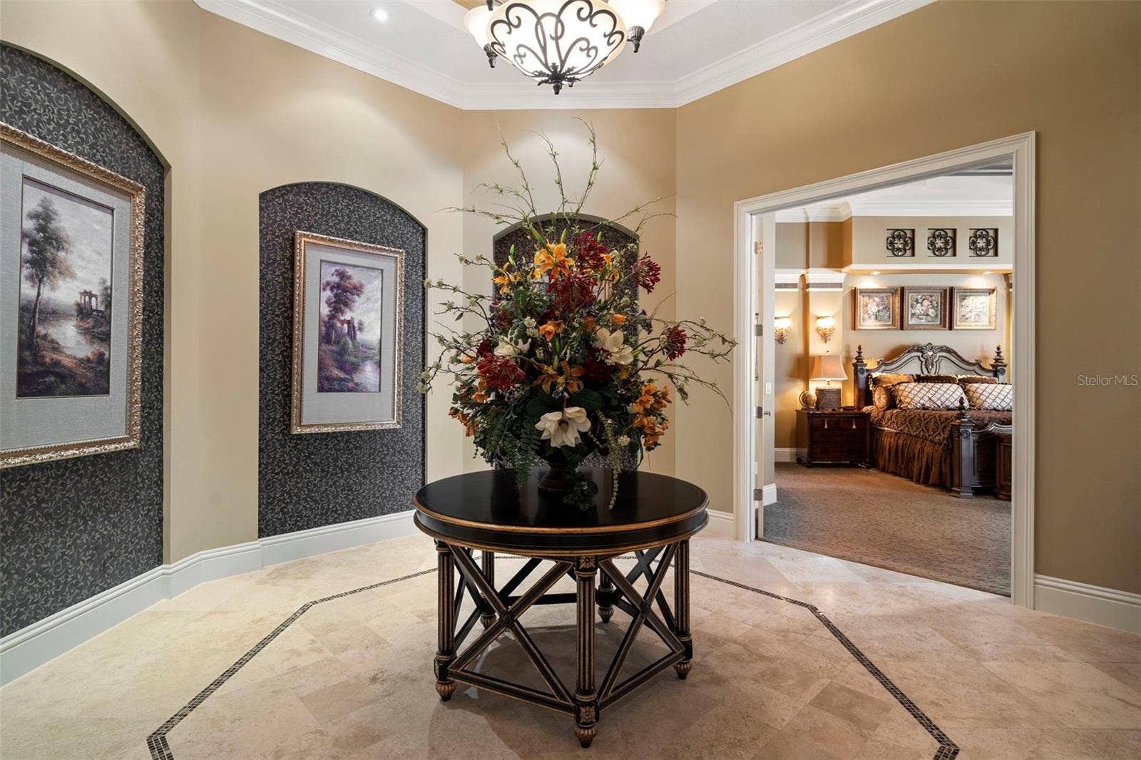 3540 LEGACY HILLS COURT, Longwood, FL 32779 primary bedroom rotunda with access to gym, bedroom, office/library