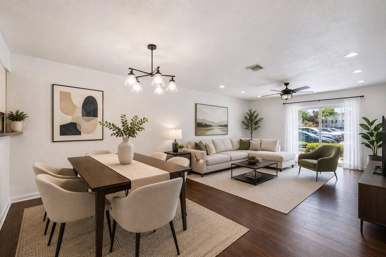 193 LEWFIELD CIRCLE, Winter Park, FL 32792 Virtually Staged Dining and living areas