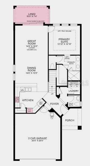 32477 SEA LOCH LOOP, Mount Dora, FL 32757 Floor 1 ~ Additional Highlights Include: shower at bath 2, pre-plumb for future laundry tub, oak tread at stairs, upgraded cabinets, and LVP flooring throughout main living area