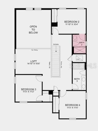 32477 SEA LOCH LOOP, Mount Dora, FL 32757 Floor 2 ~ Additional Highlights Include: shower at bath 2, pre-plumb for future laundry tub, oak tread at stairs, upgraded cabinets, and LVP flooring throughout main living area