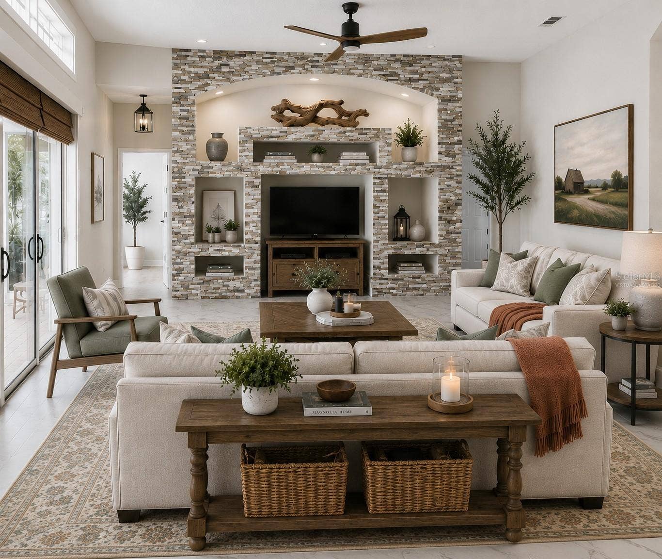 VIRTUALLY STAGED FAMILY ROOM