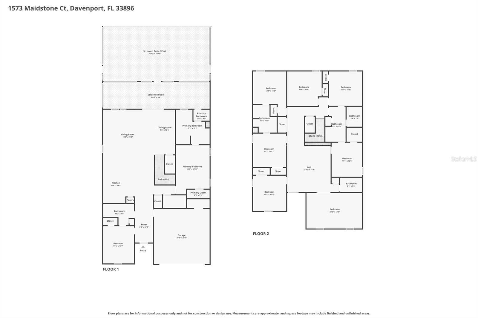 1573 MAIDSTONE COURT, Davenport, FL 33896 1573 MAIDSTONE COURT, Davenport, FL 33896