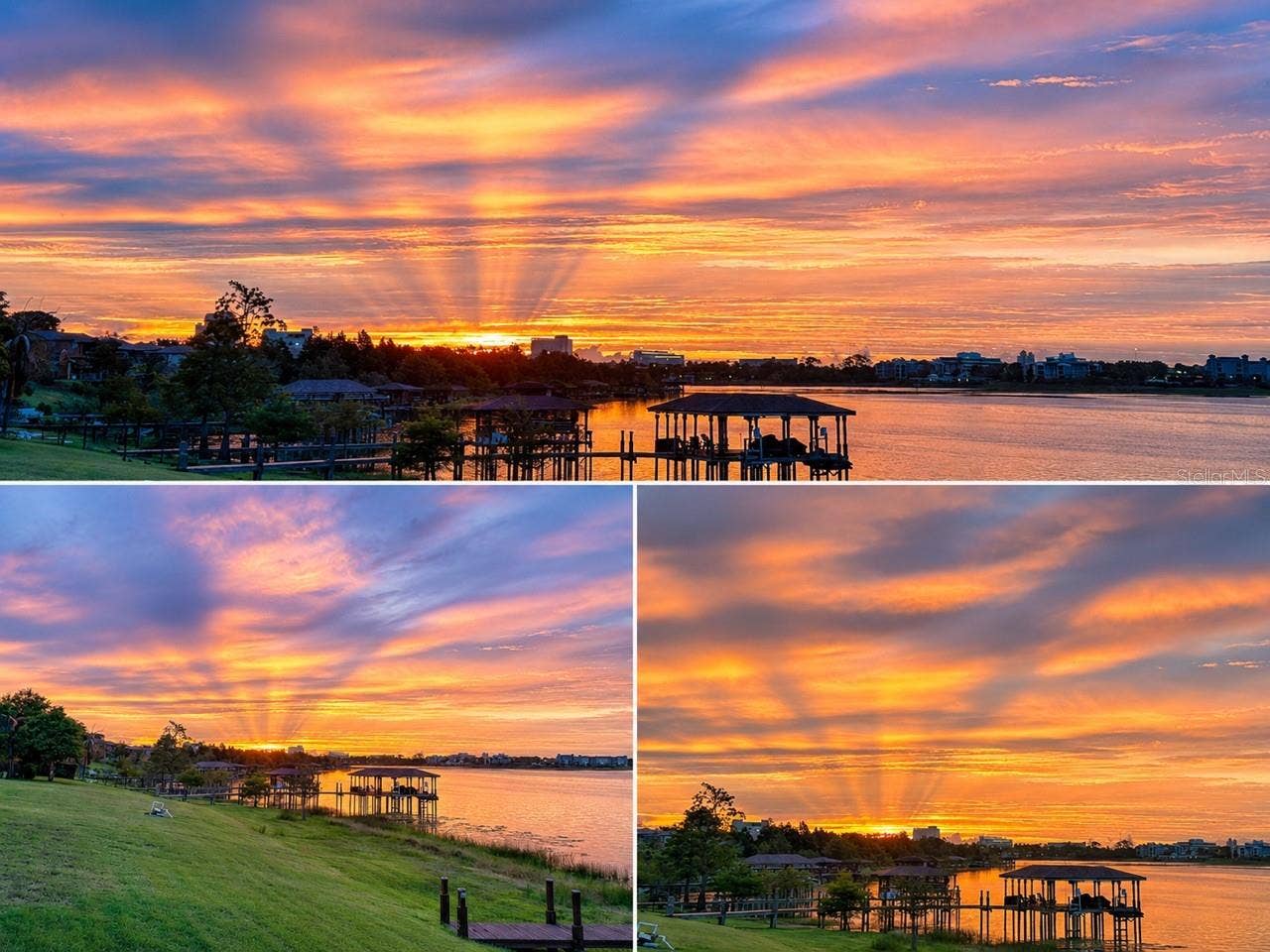 10273 COVE LAKE DRIVE, Orlando, FL 32836 Serene Sunrise over Dock